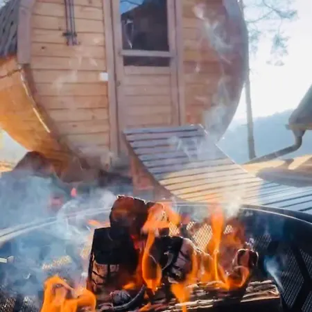 Romantic Cabin With Hot/cold Tub And Finnish Sauna Nyaraló Sentvid Pri Sticni