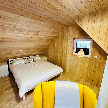בית נופש Romantic Cabin With Hot/cold Tub And Finnish Sauna *